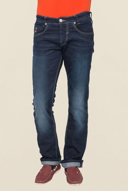 Mufti Navy Straight Fit Jeans Mufti Navy Straight Fit Jeans