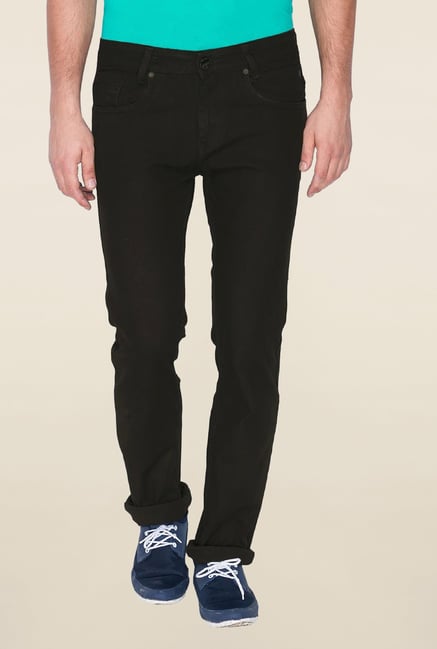 Mufti Black Solid Denim Jeans Mufti Black Solid Denim Jeans