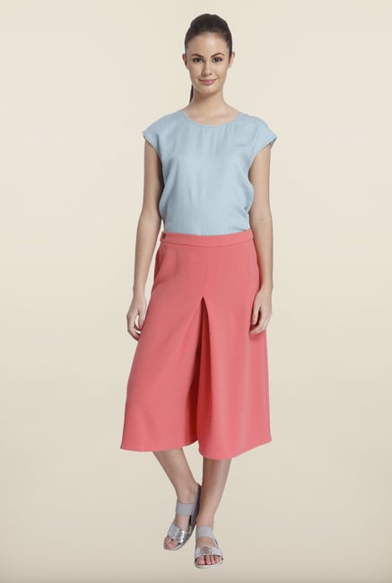 Only Coral Solid Culottes Only Coral Solid Culottes
