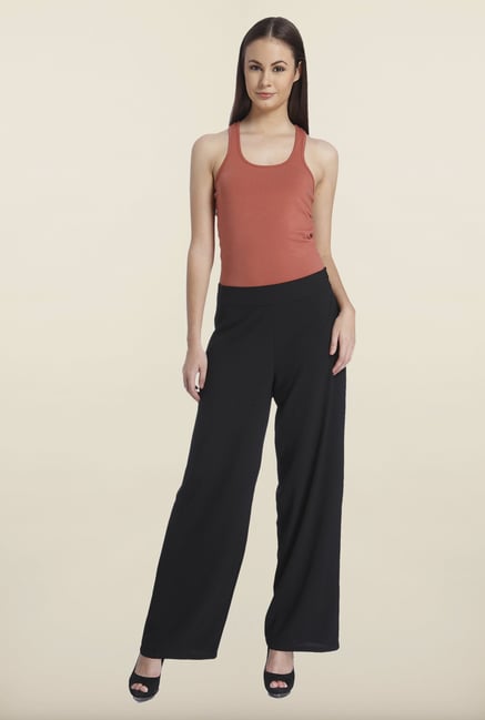 Only Black Solid Palazzo Only Black Solid Palazzo