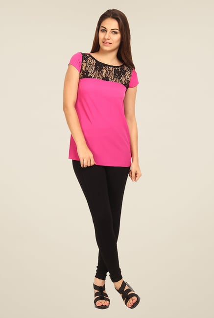 Avirate Fuchsia Lace Top Avirate Fuchsia Lace Top