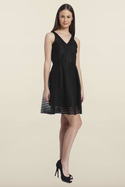 Only Black Self-designed Mini Dress Only Black Self-designed Mini Dress