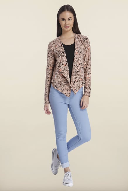 Only Brown Printed Blazer Only Brown Printed Blazer