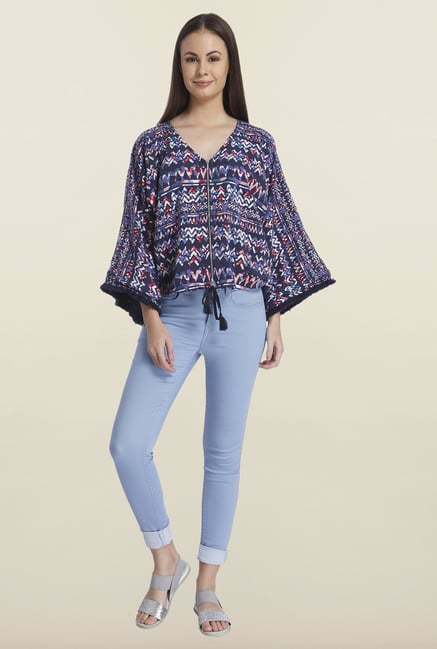 Only Navy Aztec Jacket Only Navy Aztec Jacket
