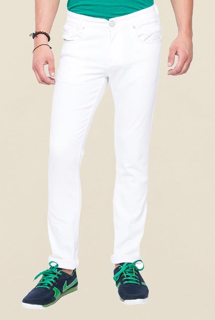 Mufti White Raw Denim Slim Fit Jeans Mufti White Raw Denim Slim Fit Jeans