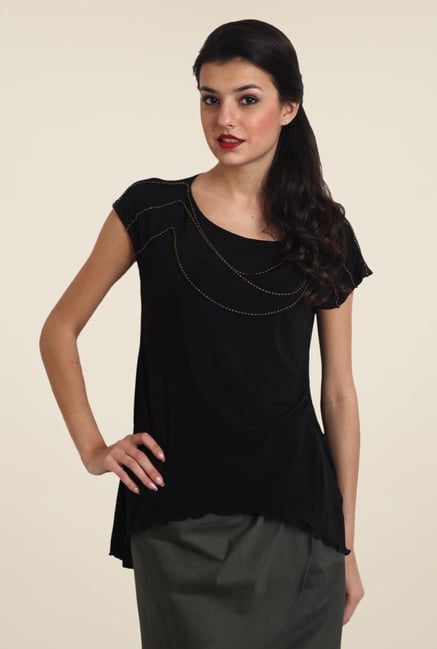Avirate Black Solid Top Avirate Black Solid Top