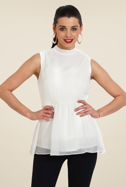 Avirate White Solid Top Avirate White Solid Top