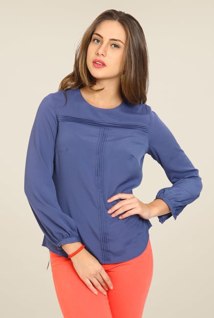Avirate Navy Solid Top Avirate Navy Solid Top