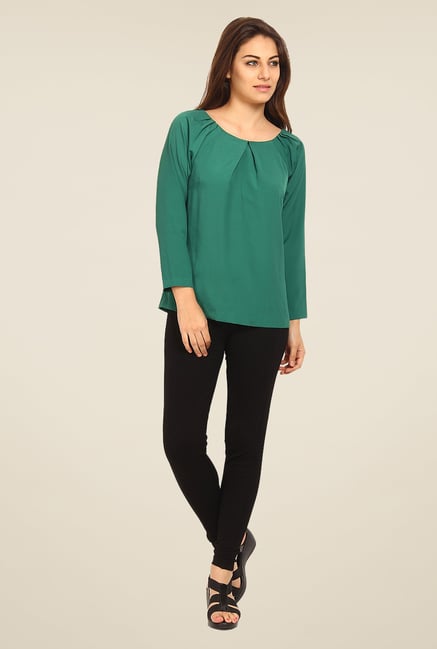Avirate Green Solid Top Avirate Green Solid Top