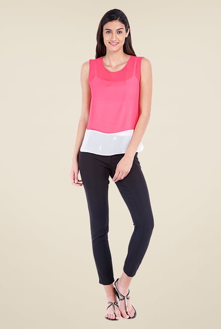 Avirate Pink Solid Top Avirate Pink Solid Top