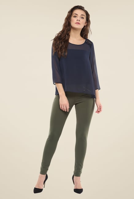 Avirate Navy Solid Top Avirate Navy Solid Top