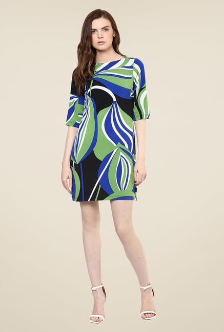 Avirate Multicolor Print Shift Dress Avirate Multicolor Print Shift Dress