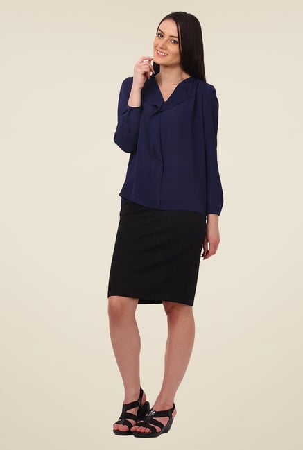 Avirate Navy Solid Top Avirate Navy Solid Top