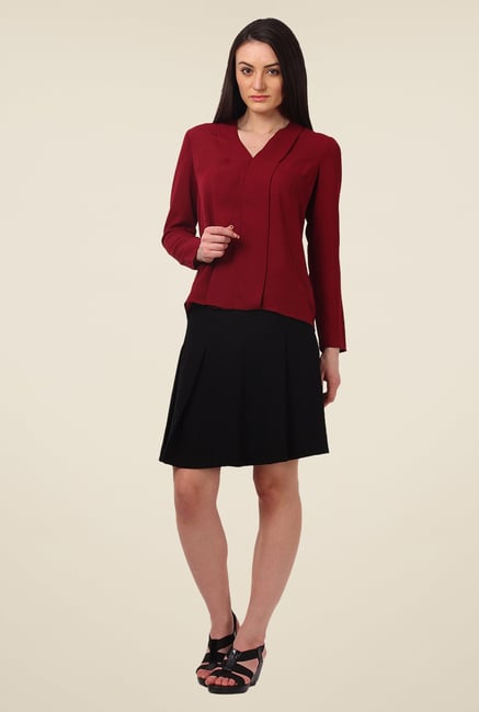 Avirate Maroon Solid Top Avirate Maroon Solid Top