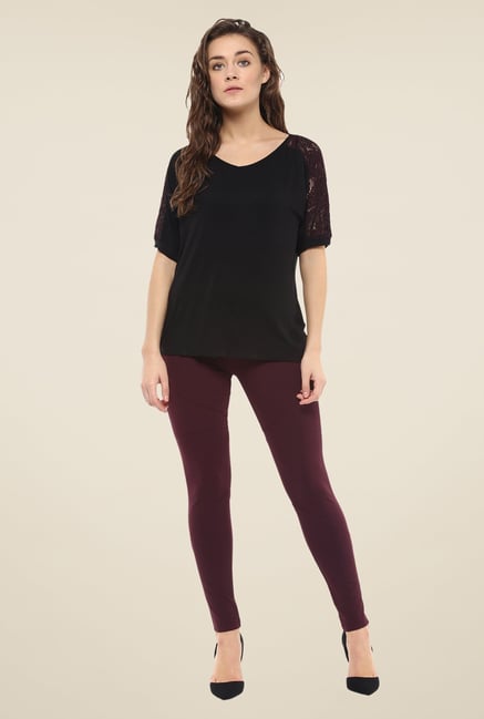Avirate Black Solid Top Avirate Black Solid Top