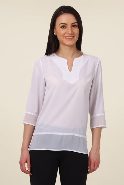 Avirate White Solid Top Avirate White Solid Top