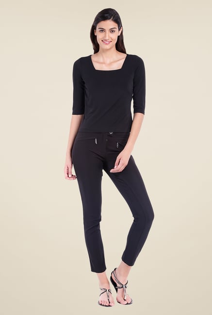Avirate Black Solid Top Avirate Black Solid Top