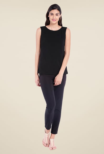 Avirate Black Solid Top Avirate Black Solid Top