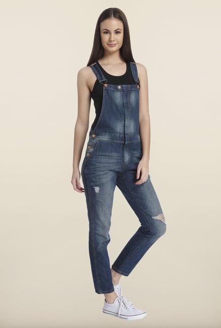Only Blue Washed Denim Jumpsuit Only Blue Washed Denim Jumpsuit