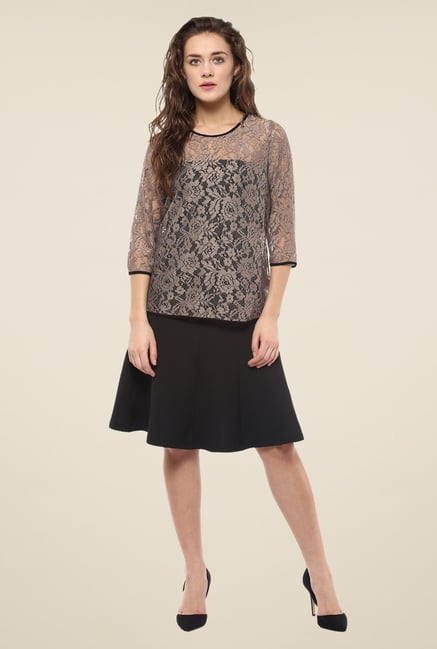 Avirate Grey Lace Top Avirate Grey Lace Top