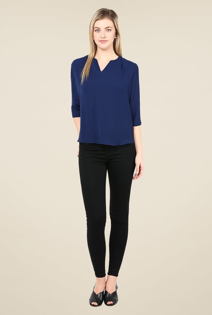 Avirate Navy Solid Top Avirate Navy Solid Top