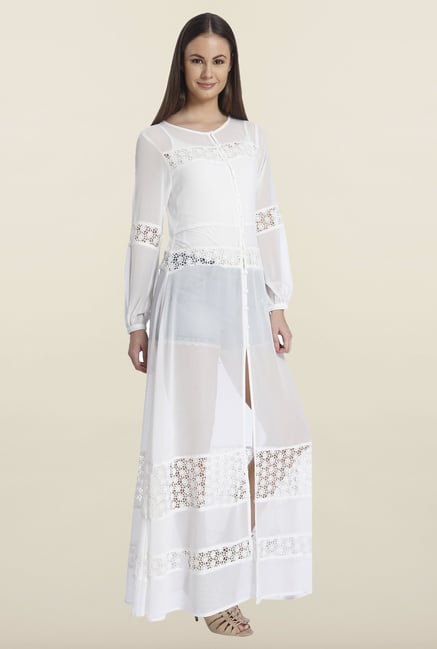 Only White Solid Maxi Dress Only White Solid Maxi Dress