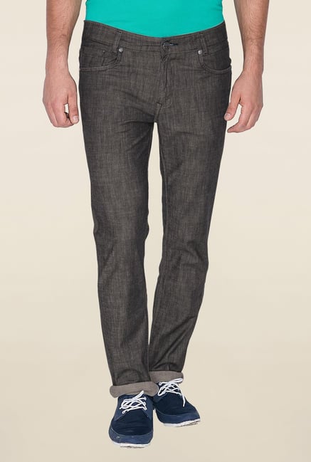 Mufti Grey Solid Rinse Washed Jeans Mufti Grey Solid Rinse Washed Jeans