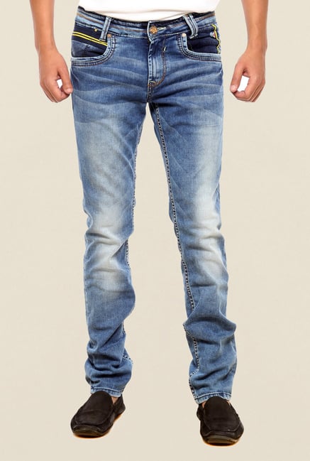 Mufti Blue Solid Denim Jeans Mufti Blue Solid Denim Jeans