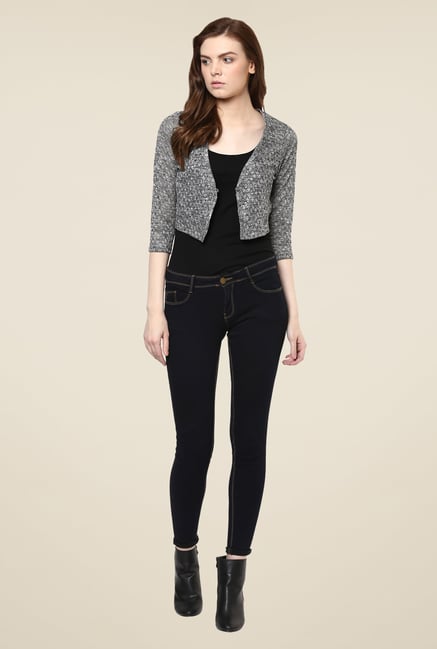Avirate Grey Woven Shrug Avirate Grey Woven Shrug