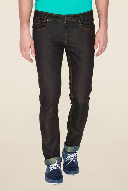 Mufti Black Raw Denim Slim Fit Jeans Mufti Black Raw Denim Slim Fit Jeans