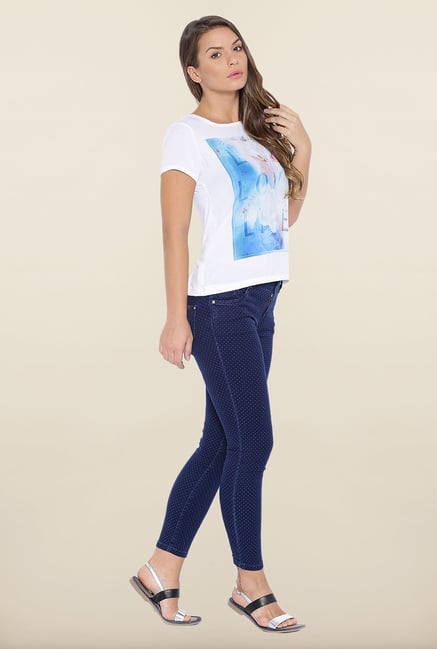 Kraus White Graphic Print T-Shirt Kraus White Graphic Print T-Shirt