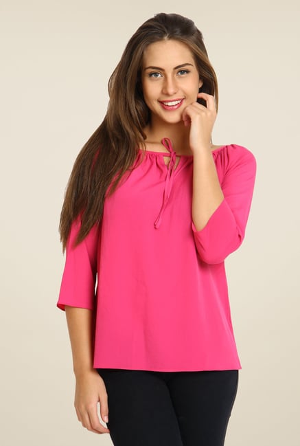 Avirate Pink Solid Top Avirate Pink Solid Top