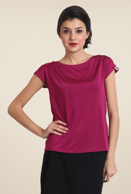 Avirate Maroon Solid Top Avirate Maroon Solid Top