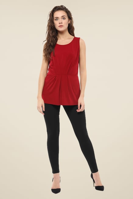 Avirate Maroon Solid Top Avirate Maroon Solid Top