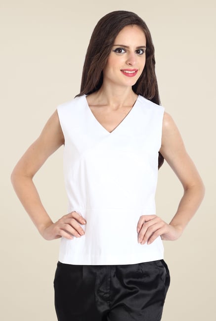 Avirate White Solid Top Avirate White Solid Top