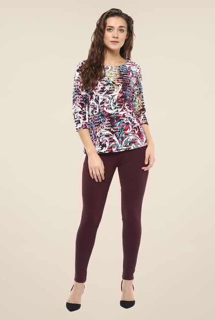 Avirate Multicolor Printed Top Avirate Multicolor Printed Top