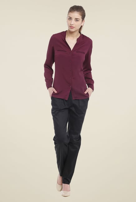 Avirate Maroon Solid Top Avirate Maroon Solid Top