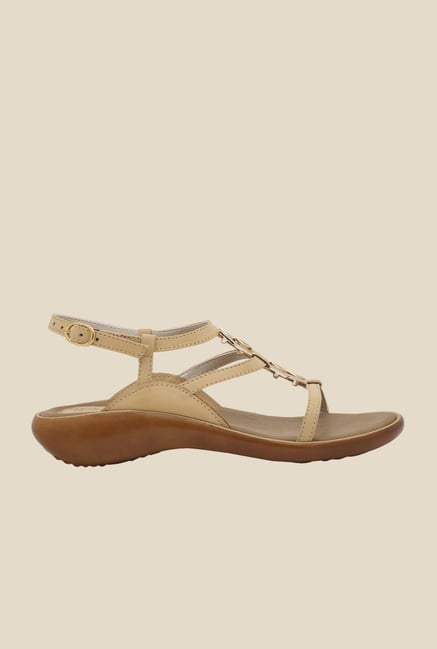 La Briza Beige Back Strap Wedges La Briza Beige Back Strap Wedges