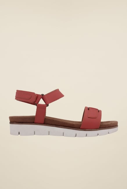 La Briza Dark Coral Back Strap Sandals La Briza Dark Coral Back Strap Sandals