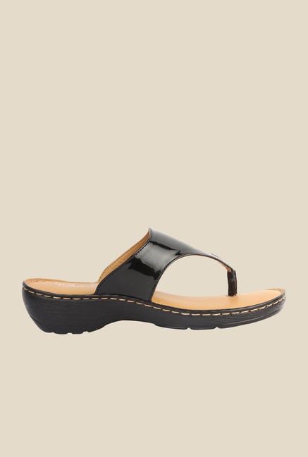 La Briza Black Slide Sandals La Briza Black Slide Sandals