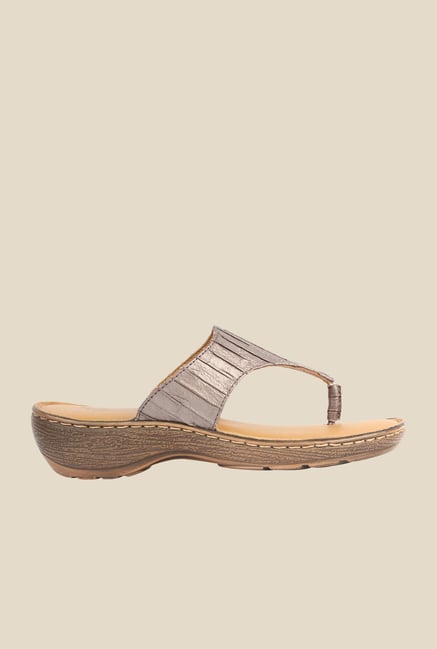 La Briza Bronze Slide Sandals La Briza Bronze Slide Sandals