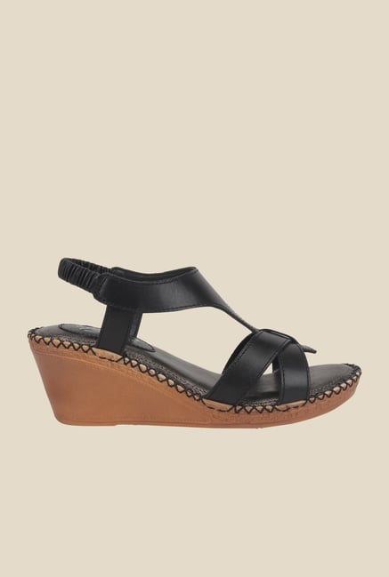 La Briza Black Back Strap Sandals La Briza Black Back Strap Sandals
