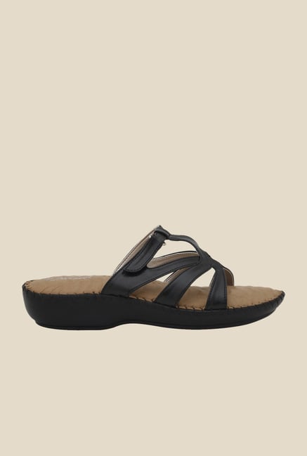 La Briza Black Slide Sandals La Briza Black Slide Sandals