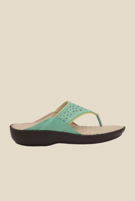 La Briza Green Slide Sandals La Briza Green Slide Sandals