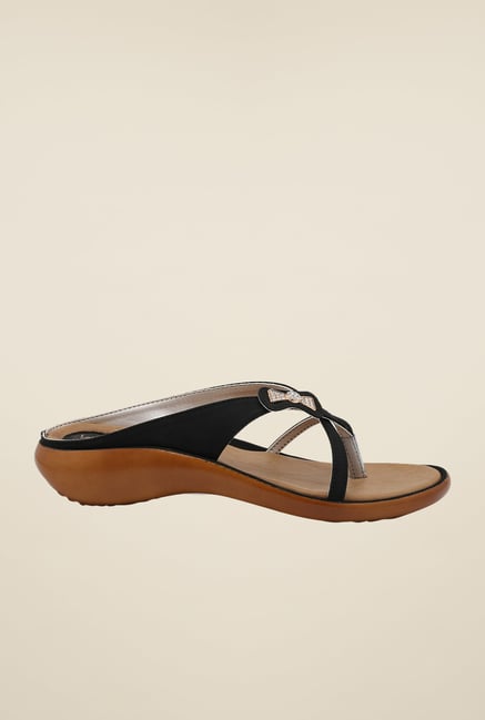 La Briza Black Slide Sandals La Briza Black Slide Sandals