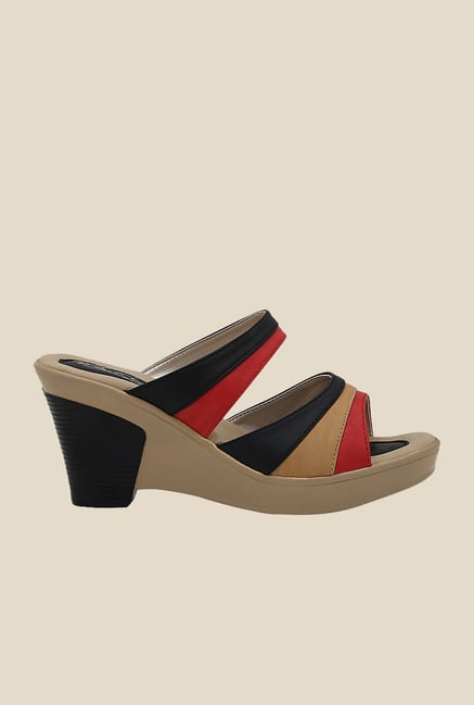 La Briza Black Wedge Sandals La Briza Black Wedge Sandals