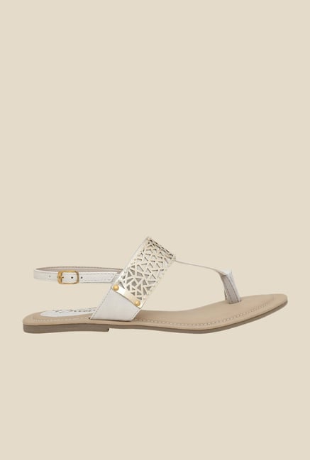 La Briza White Back Strap Sandals La Briza White Back Strap Sandals