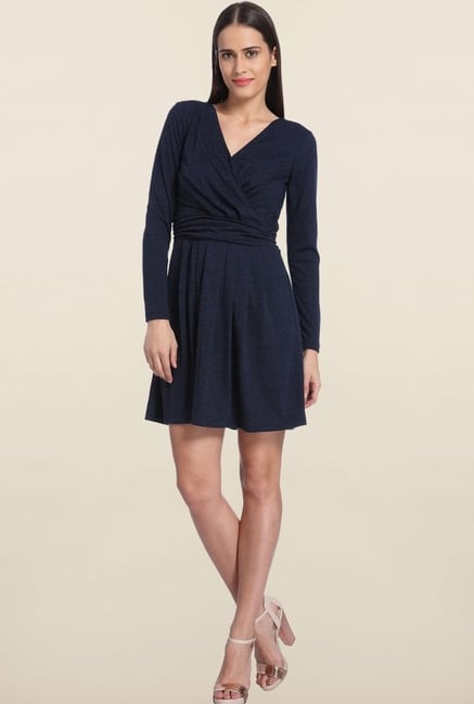 Vero Moda Navy Skater Dress Vero Moda Navy Skater Dress