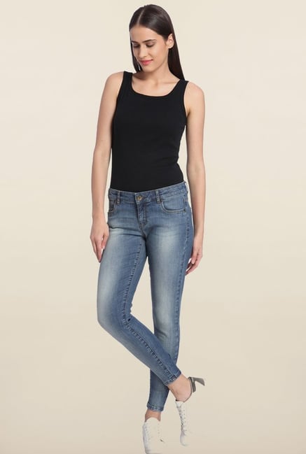 Vero Moda Blue Solid Jeans Vero Moda Blue Solid Jeans