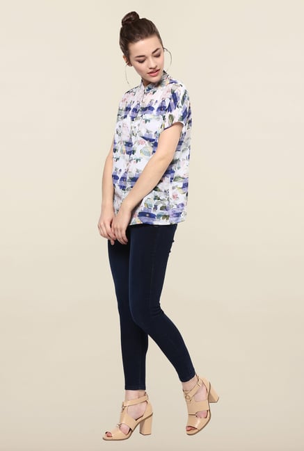 Femella Multicolor Floral Print Casual Shirt Femella Multicolor Floral Print Casual Shirt
